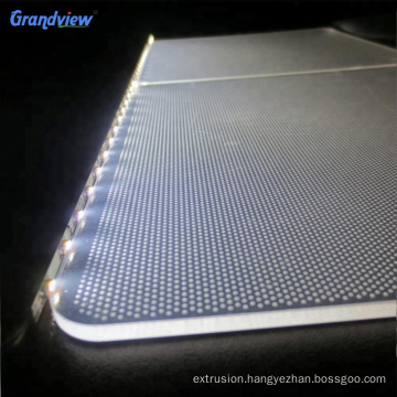 3d v-cutting 4mm acrylic led light guide panel with best effect